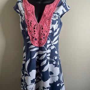 Lilly Pulitzer Floral denim dress